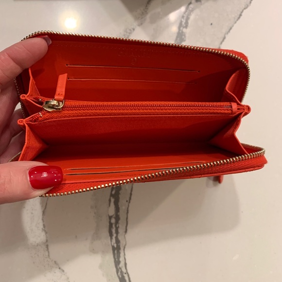 Chanel Zip Red Lambskin Wallet - Picture 7 of 8